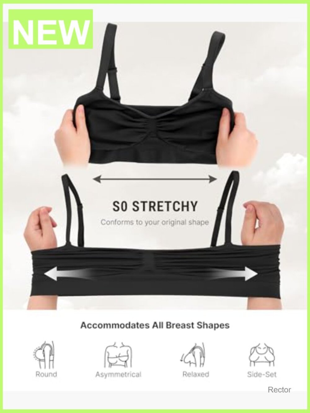 Wireless Seamless Everyday Bralette with Natural Support - Picture 6 of 7